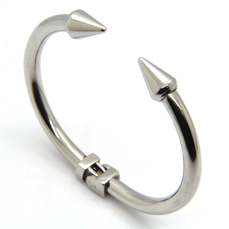 Stainless steel nail bracelet